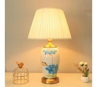Contemporary American Ceramics Table Lamp for Living Room, Bedroom, Study & Desk - Stylish Villa & Hotel Decor, Creative Bedside Light Fixture (J)