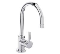 Contemporary Arch Round Tall Lever Mono Basin Mixer Tap (Waste Included)
