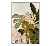 Contemporary Art Green Leaves Oil Painting On Canvas Wall Art For Living Room Bedroom Home Decoration Modern Hand Painted Contemporary Abstract Floral 120X180Cm（47X71Inch)