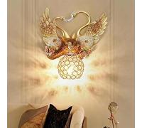 Contemporary Art Swan Wall Lamp Personalized Creative Living Room Bedroom Study Villa Children's Room Hotel Aisle Decoration LED Light (Style 24)