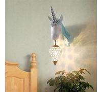 Contemporary Art Wall Lamps LED Personalized and Creative Living Room Bedroom Villa Hotel Study Children's Room BedHead Decoration Light (Style B Right)