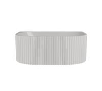 Contemporary Back To Wall Freestanding Bath with Ribbing from Balterley - 1600mm x 780mm