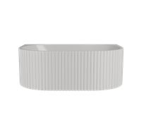 Contemporary Back To Wall Freestanding Bath with Ribbing from Balterley - 1700mm x 780mm