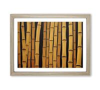 Contemporary Bamboo Forest Framed Print | A3 Oak Framed Wall Art | Ready to Hang | Contemporary Landscape Picture | Living Room Bedroom Lounge Office