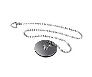 Contemporary Bathroom Bath Plug and Ball Chain, 17mm x 42mm, Chrome, Balterley