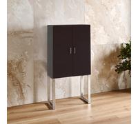 Contemporary Black Faux Shark Skin Small Cabinet, Compact Design Display Cabinet, Functional Side Cabinet Premier Housewares Black One Size