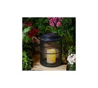Contemporary Black Garden Solar Urbane LED Lantern - lighting