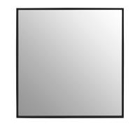 Interiors by PH Matte Black Small Square Wall Mirror, Black