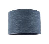 Contemporary Bobbled and Textured Linen Fabric Lamp Shade in Navy Midnight Blue | 30cm x 20cm | for Ceiling Pendant or Lamp Base by Happy Homewares