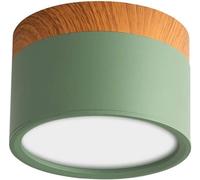 Contemporary Chandeliers, 7W Led Ceiling Spot Lights, Mounted Downlights, 6000K COB Lamp, Spotlight Ideal Compatible with Hallway Corridor Gallery Kitchen and Living Room (Color : Yello (Gree