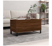 Contemporary Coffee Table Brown Oak 90x44.5x45cm Engineered Wood Modern Minimal