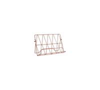 Contemporary Copper Finish Cookbook Stand, Minimalist Design Recipe Book Stand, Sleek Cook Book Holder