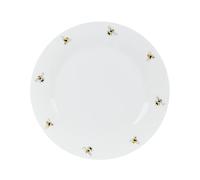 Contemporary Design Bee Porcelain Dinner Plate Dishwasher & Microwave Safe White Dinner Food Plate