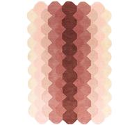 Contemporary Design Hive Rug - Pink - Sizes Available