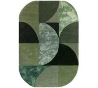 Contemporary Design Matrix Rug - Oval 75 - Forest - Sizes Available