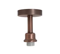 Contemporary Designer Short Semi Flush Brushed Antique Copper Plated Ceiling Rose Light | 1 x 60w E27 | Perfect for Low Ceilings by Happy Homewares