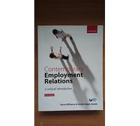 Contemporary Employment Relations: A Critical Introduction