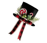 Contemporary Fabric Tree Toppers Star With Bowknot Detail Perfect For Christmas Party Home Commercial Decoration Black Star Tree Toppers For Home
