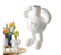 Contemporary Flower Container - Novelty Resin Design, Compact Decorative Planter, Versatile Modern Home, Artistic Bloom Holder for Stylish Interiors, Quirky Desktop -T
