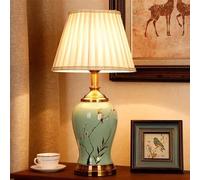 Contemporary Flowers and Birds Ceramics Table Lamp The American Village Living Room Bedroom Study Villa Hotel Bedside Desk Lamp (Style 18)