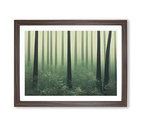 Contemporary Forest H1022 Framed Print for Living Room Bedroom Home Office Décor, Wall Art Picture Ready to Hang, Walnut A3 Frame (46 x 34 cm)