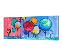 Contemporary glass kitchen panel - Wide format wall backsplash Art Series BBS03A: