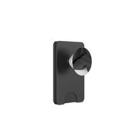 Contemporary Gray Abstract Waves PopSockets PopWallet for MagSafe