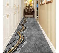 Contemporary Grey Carpet Runner for Hallway,1m 150cm 2m 250cm 3m 350cm 4m 5m 600cm Extra Long Narrow Hall Runner Rug - Gray Passage Rugs Floor Mats (Size:120x400cm/3.9ftx13.1ft)