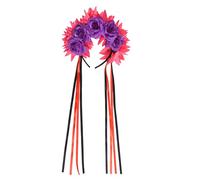 Contemporary Halloween Hairband With Soft Ribbon Detail Flower Headband Suitable For Costume Balls And Photo Props Lightweight Halloween Headbands For Adults