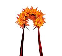 Contemporary Halloween Hairband With Soft Ribbon Detail Flower Headband Suitable For Costume Balls And Photo Props Lightweight Halloween Headbands For Adults