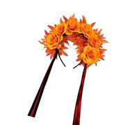 Contemporary Halloween Hairband With Soft Ribbon Detail Flower Headband Suitable For Costume Balls And Photo Props Halloween Chrysanthemum Ribbon Headbands