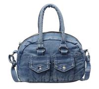 Contemporary Handbag Large Capacity Shoulder Bag Multiple Pockets Jeans Crossbody Bags for Women Fashion Accessory Messengers Bag with Multiple, light blue, Eine Größe