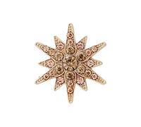 Contemporary Hexagram Brooch for Professional Wardrobe Alloy Metal Accessory Gender Neutral Design Secure Pin Backing Korean Styles Brooch