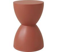 Contemporary Hourglass Accent Stool - Modern Round Plastic Outdoor Side Table for Coffee Patio Indoor & Bedroom - Chic Home Decor & Stylish Furniture (GuangmianN)
