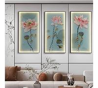 Contemporary Indoor Wall Picture Lamps Minimalist Fashionable Personalized Creative Living Room Bedroom Dining Room Study Villa Hotel Hallway Home LED Light (D Black 1 Set of 3 pcs)