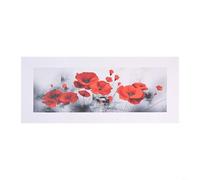 Contemporary Interpretation Of A Single Red Flower On Canvas For Wall Art In Home Office Bar Or Hotel Room Settings