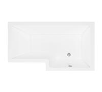 Contemporary L Shaped Bath & Side Panel Right Hand, 1600 x 850 x 390mm