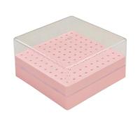 Contemporary Large Capacity Nails Tool Organized Box 100 Slots Clear Top Storage Case For Professional Manicurists Salon Organization Storage