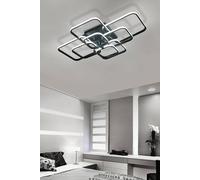 Contemporary LED Semi Flush Ceiling Light Black The hot sale Black