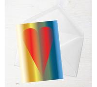 Contemporary Love Heart Greetings Card - Standard Card
