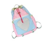 Contemporary Love Themed Practical Daypack For Hiking Outdoor Activities Nylon Backpack With Reinforced Design Travel Backpacks For Students