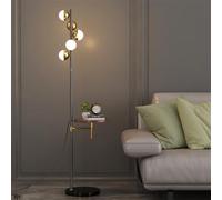 Contemporary Luxury Floor Lamp Fashion Art Living Room Bedroom Study Villa Hotel Model Houses LED Retro Creativity Decorative Standing Light (Style 1)
