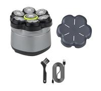 Contemporary Men ' s Rotary Shaver with Attachment and Digital Display Version Good Capacity Battery Shaver