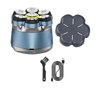 Contemporary Men ' s Rotary Shaver with Attachment and Digital Display Version Good Capacity Battery Shaver