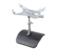 Contemporary Metal Guitar Silver Clamp Device with Black Textured Base Optimized Stability of Musical Instrument Anti-Slip Guitar