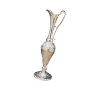 Contemporary Metal Vases With Embossed Pattern Vintage Antique Flower Container For Living Room Bedroom Or Workspaces Metal Flower Holders