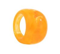 Contemporary Ombres Pattern Resin Rings Ergonomic Shape Artistic Accessory Comfortable Wear Rings for Fashion Looks Modern Geometric Resin Accessory