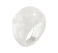 Contemporary Ombres Pattern Resin Rings Ergonomic Shape Artistic Accessory Comfortable Wear Rings for Fashion Looks Modern Geometric Resin Accessory