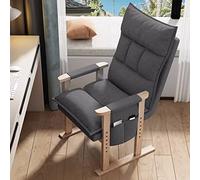 Contemporary Padded Lounge Chair - Indoor Recliner with Steel Frame Armrests & 2 Side Pockets - Modern Living Room Sofa for Adults