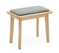Contemporary Piano Stool by Gear4music Light Oak